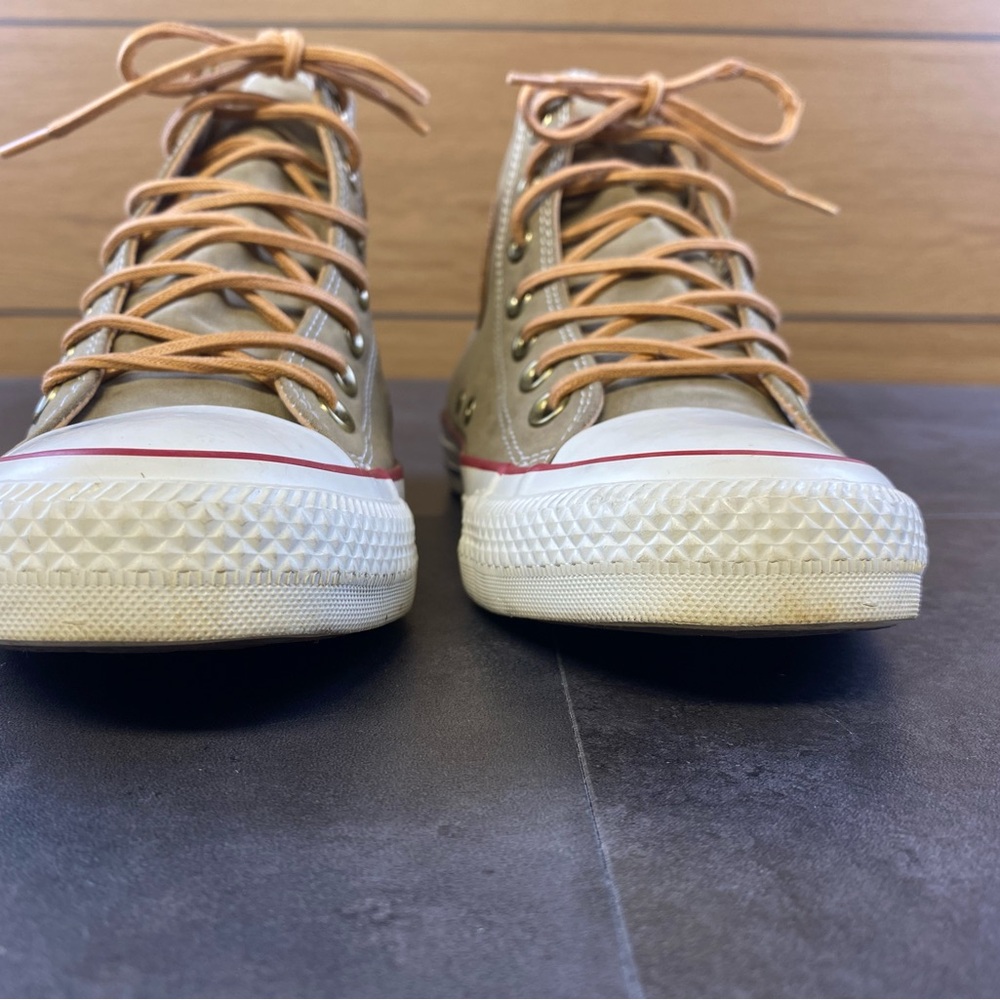 Converse Unisex Tan Lux peached suede High-Top Athletic Shoes W7 M5 - Picture 4 of 8